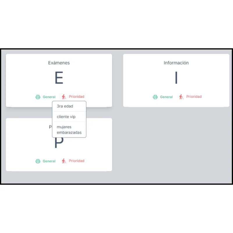 imagen demostrativa de la Servicios diferenciados por prioridad
